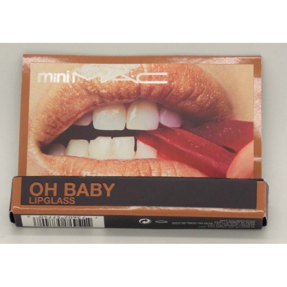 MAC Mini Lipglass - 301 OH BABY - .08oz/2.4g Brand New